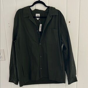 GAP Men's Dark Olive Shirt Jacket